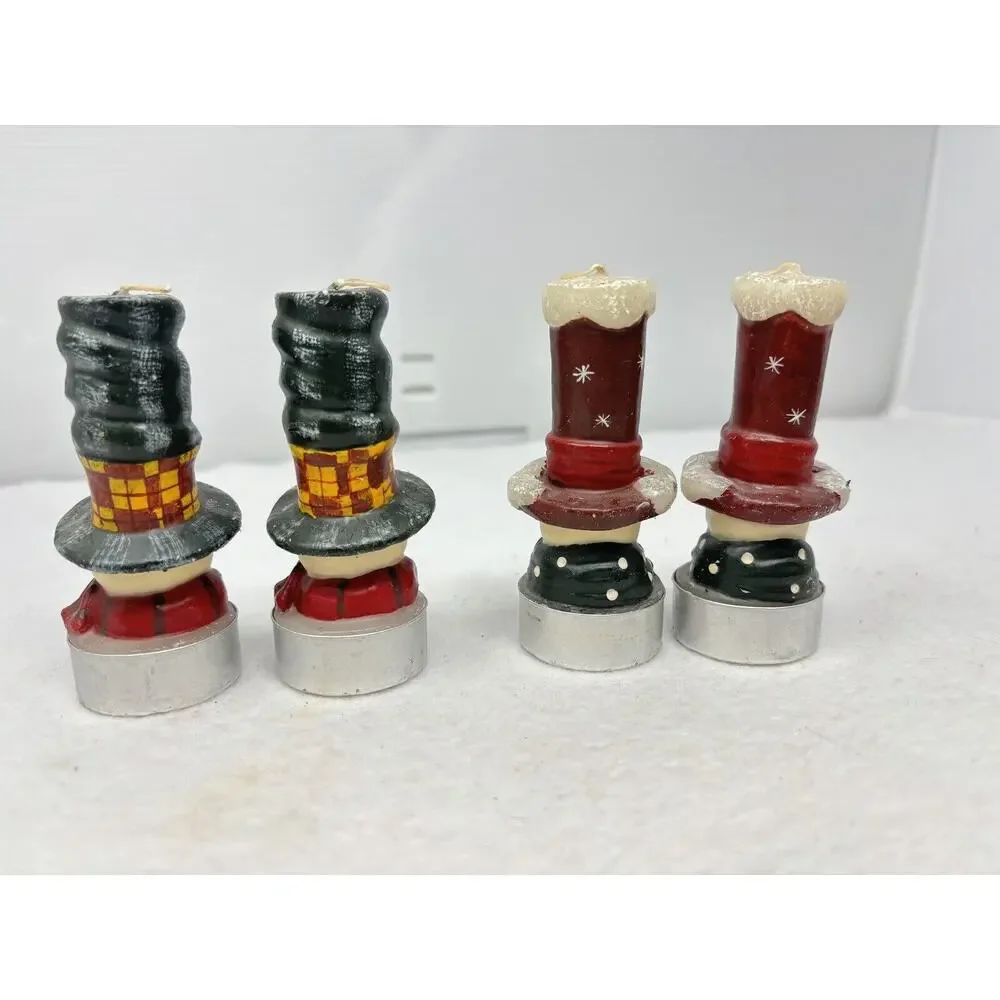 Snowman Tea‎ Light Candles Winter Christmas 4